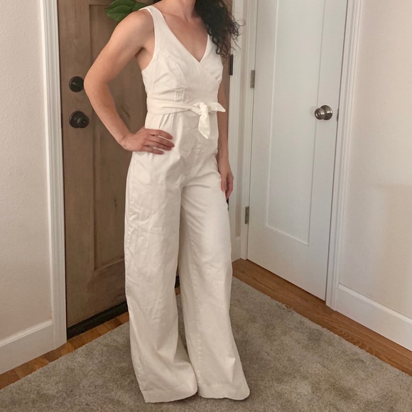 Anthropologie Pants - Chino Anthropologie white Jumpsuit